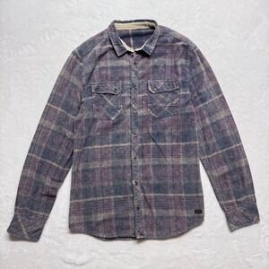 Outpost Makers Plaid Flannel Shirt‎ Mens Large Long Sleeve Button Up Outdoor